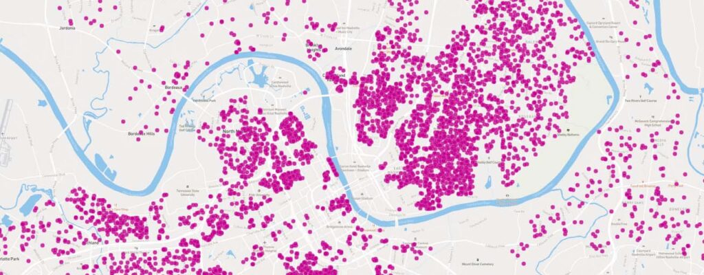 Nashville STR Map